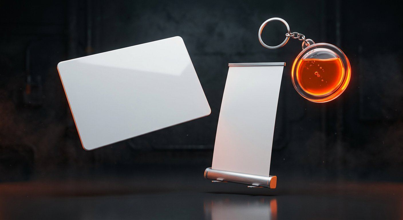Keychain with orange core