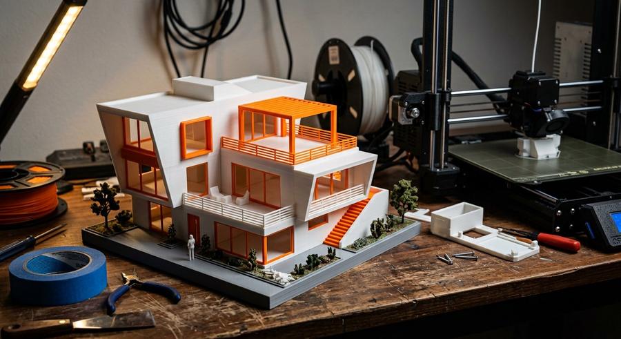 3D printed architectural model