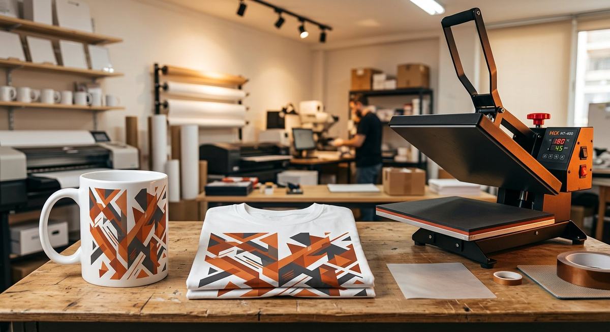 Printed mug and t-shirt